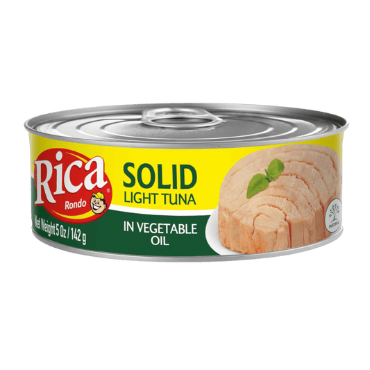 Rica Solid in Vegetable Oil Tuna - 5 oz - Premium Quality Tuna - JETa Imports®