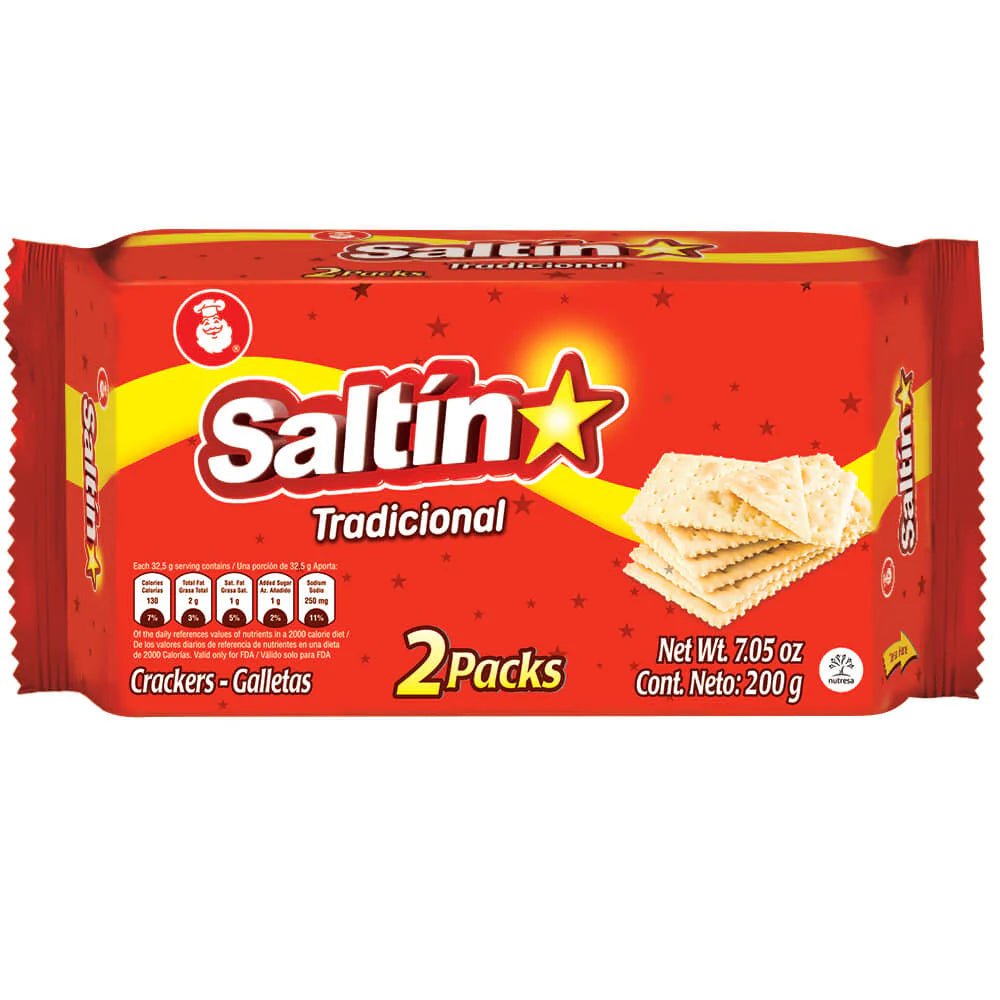 Saltín Noel Crackers Pack - 7.05 oz - Crispy and Versatile Crackers ...