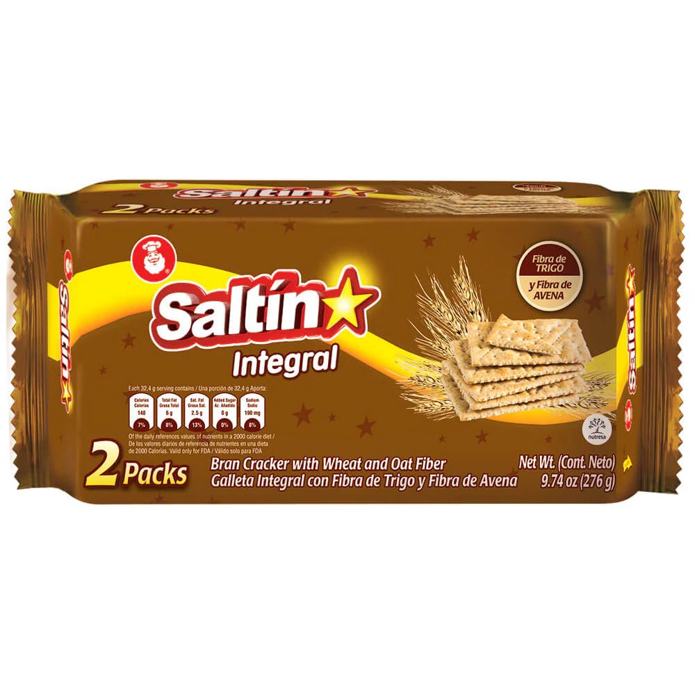 Saltín Noel Integral Crackers Pack - 9.7 oz - Whole - Grain Crackers - JETa Imports®