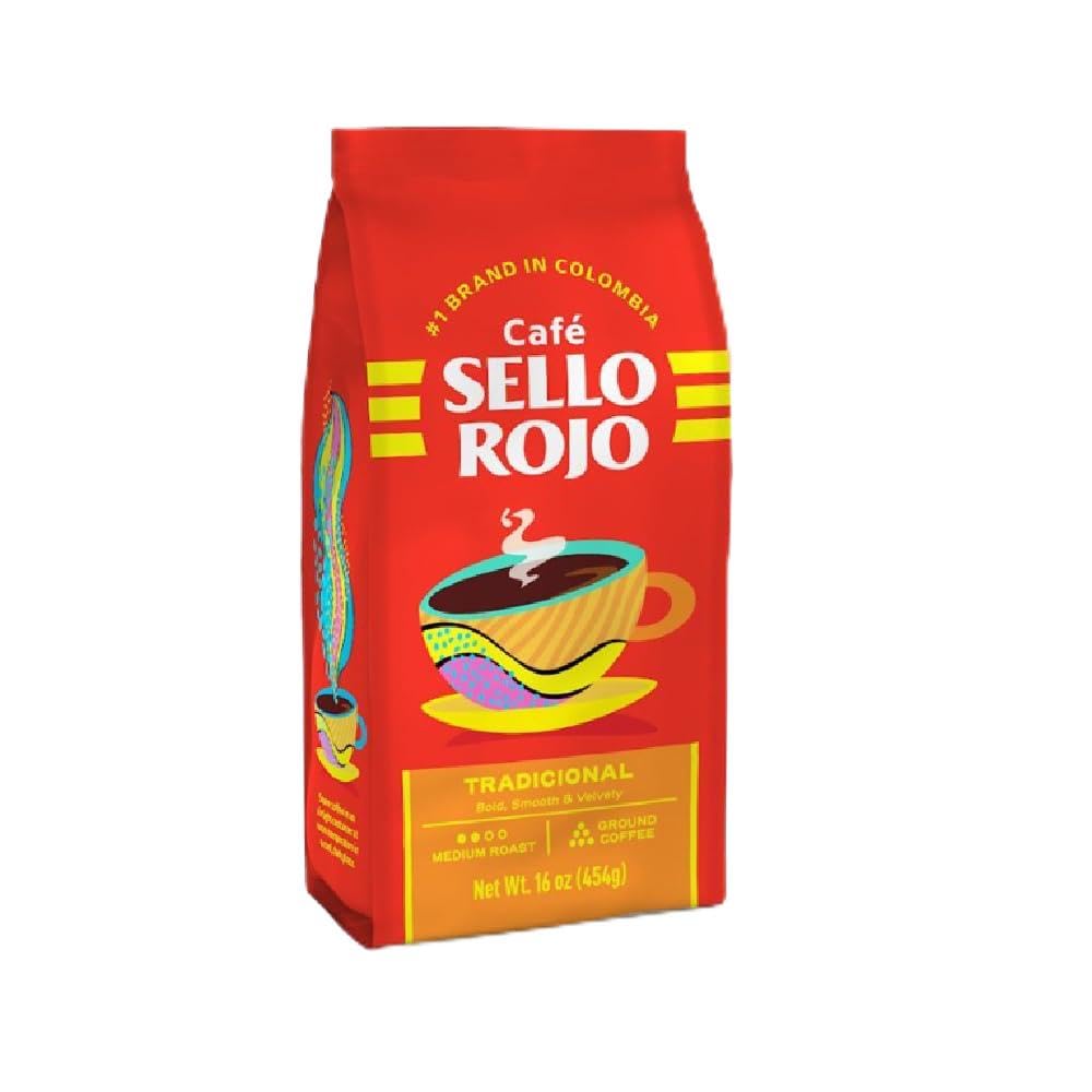 Cafe Sello Rojo Tradicional Medium Roast Ground Coffee Bag - 16 oz