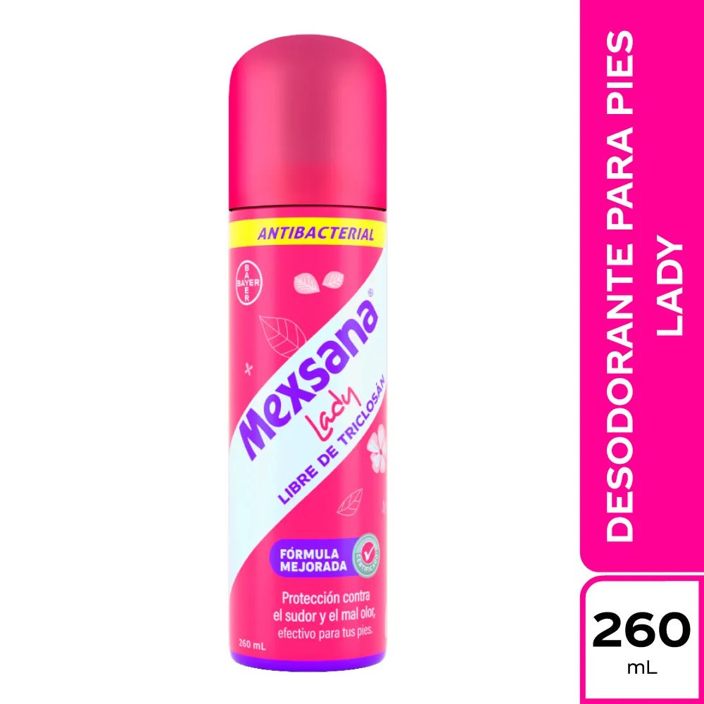 Talco para Pies MEXSANA Lady Aerosol - 260ml (8.79 fl oz) - Foot Deodorant Spray for Freshness & Protection - JETa Imports®