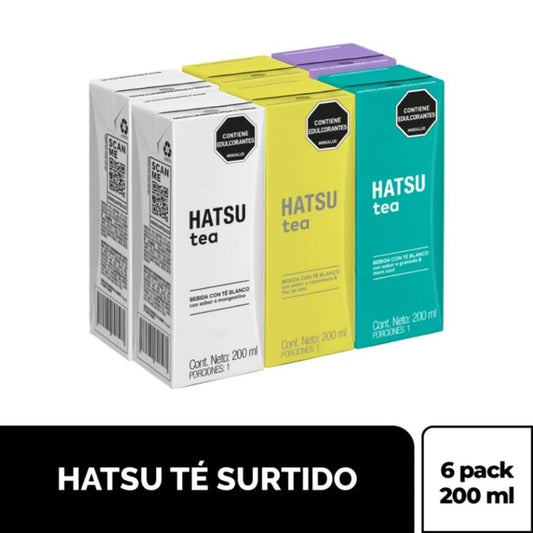 Té Hatsu Surtido Tetrapack - 6 Pack x 200ml (6.76 oz Each) - Premium Assorted Flavors - JETa Imports®