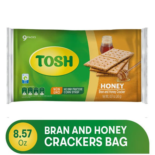 Tosh Honey Crackers - 8.57 oz - Light and Sweet - JETa Imports®