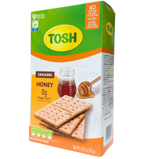 TOSH Crackers Box - 12 Packs, 8.57 oz Each - 3 Assorted Flavors