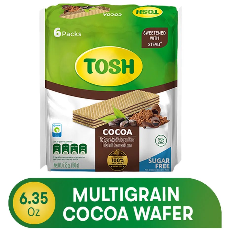 Tosh Multigrain Cocoa Wafer – Sugar Free – Crispy Wafer Cookies – Imported - JETa Imports®