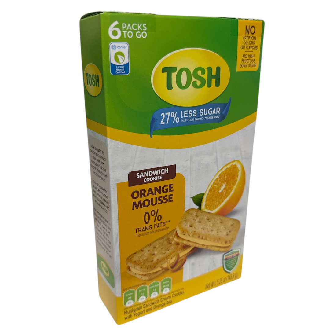 TOSH Sandwich Cookie - 6 Pack - 5.08 oz - Assorted Flavors