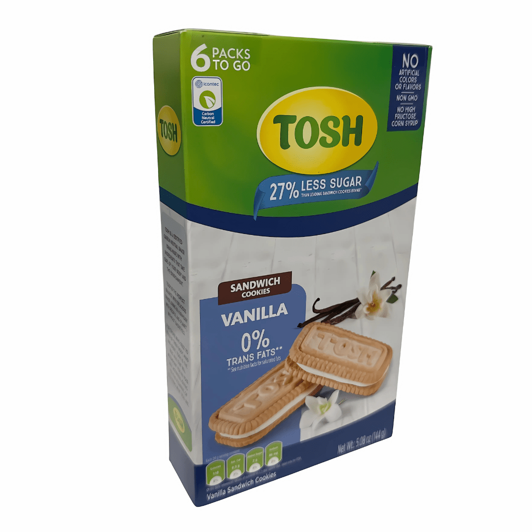 TOSH Sandwich Cookie - 6 Pack - 5.08 oz - Assorted Flavors - JETa Imports®