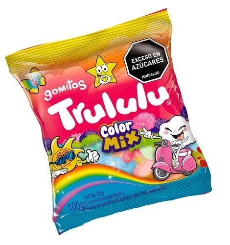 Trululu ColorMix Gummies – 100g (3.53 oz) Maxi Pack – Assorted Fruity Gummy Candy – Imported from Colombia - JETa Imports®