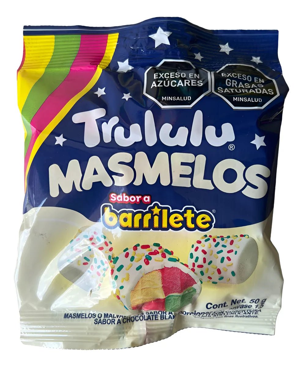 Trululu Masmelos “Barrilete” – 50 g (1.76 oz) – Colombian Marshmallow Candy – Imported from Colombia - JETa Imports®