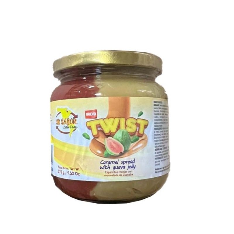 Twist Esparcible de Manjar Blanco y Guayaba - 9.5 oz - Spreadable Colombian Delight - JETa Imports®