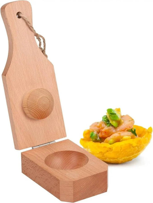 Universal Stuffed Plantain Press (Tostonera Relleno) – 8 in (21 cm) – Heavy - Duty Manual Plantain Mold – Imported - JETa Imports®