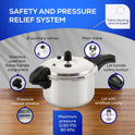Universal Ultra Pressure Cooker – 4.75 Quart (4.5 Liter) Aluminum Pressure Pot – 6 Safety Systems – 9.4 in Diameter – Imported - JETa Imports®