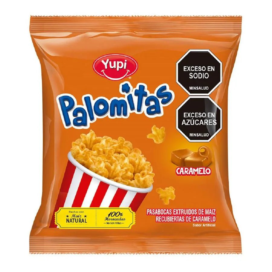 Yupi Caramel Popcorn – 12 Pack – 240 g (8.47 oz) – Colombian Sweet Caramel Popcorn Snacks – Imported from Colombia - JETa Imports®