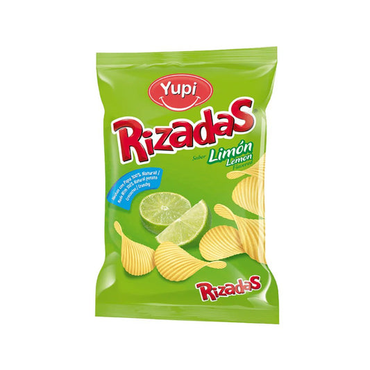 Yupi Rizadas Potato Chips Lime Flavor – 4.05 oz (115 g) – Crispy Colombian Lemon Chips – Imported - JETa Imports®